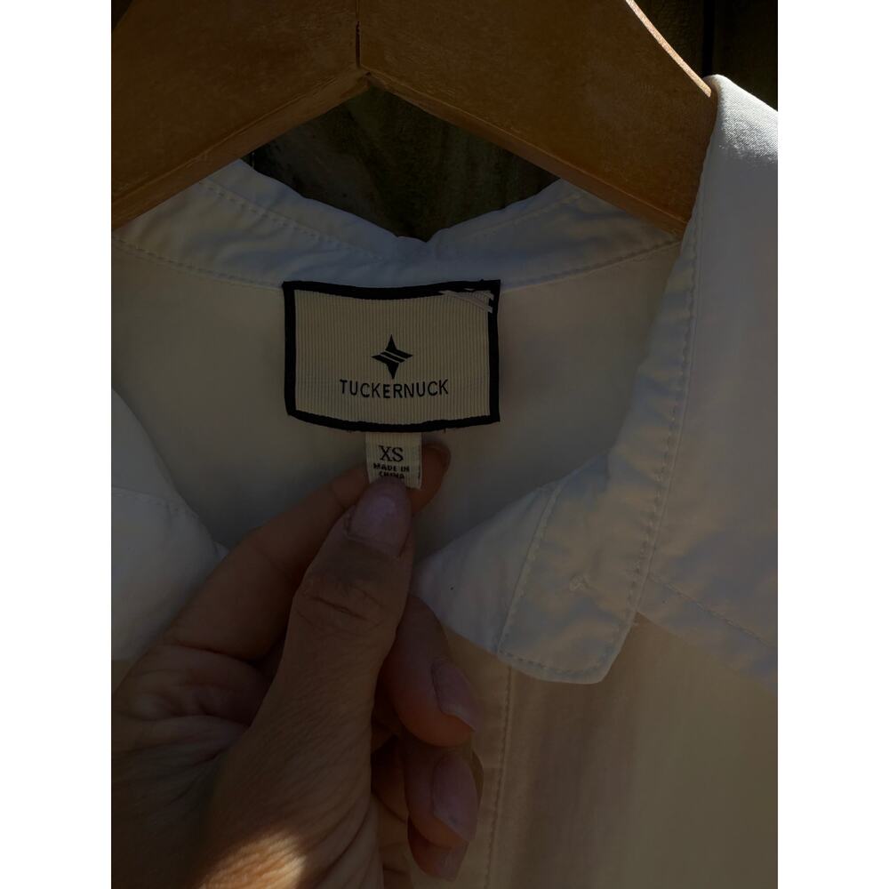 Tuckernuck White Cotton Ruffle-Hem Shirt Dress - Picture 5 of 6